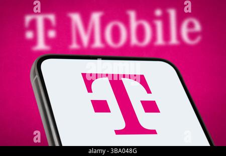 T-Mobile wireless network operator company Stock Photo