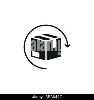 Return Box Icon Stock Vector
