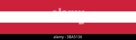 Flag of Austria. Austria flag long banner digital vector illustration. Stock Vector