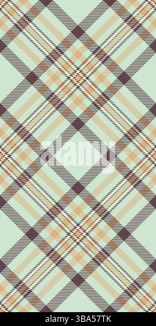 Elegant pastel plaid pattern, perfect for textile design, fashion, or website backgrounds.  Subtle color palette evokes a feeling of calm and sophisti Stock Vector