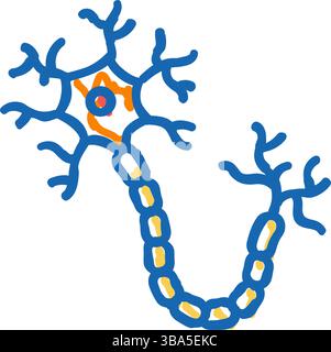 neuron human icon doodle illustration Stock Vector Image & Art - Alamy