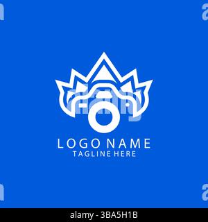 king camera logo design vector Stock Vector