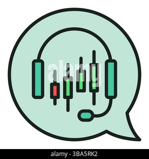 Automated Cryptocurrency Trading vector concept colored icon or sign Stock Vector