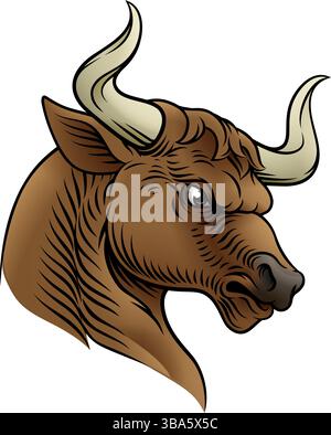 Bull Heraldry Coat of Arms Heraldic Crest Animal Stock Vector