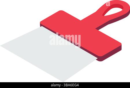 Scraper icon plastic shovel tool isolated vector Stock Vector