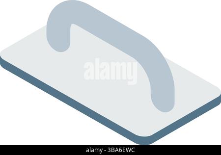 Plastering trowel tool vector icon plaster spatula Stock Vector