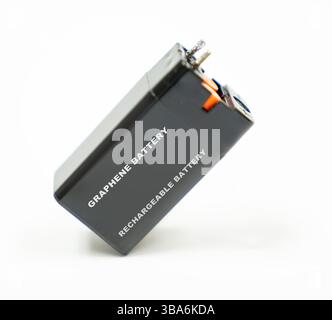Graphene Battery Emerging technology with ultra-fast charging Stock Photo
