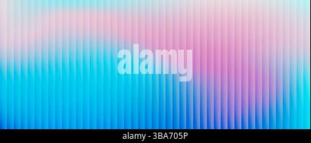 Colorful grainy gradient background with ribbed glass effect Stock Vector