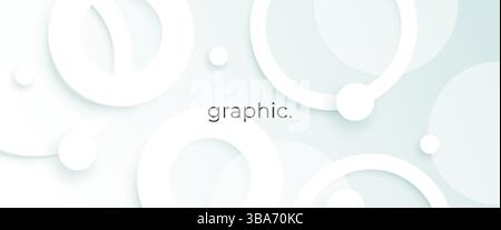 Trendy white ring background Stock Vector