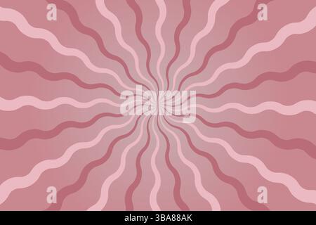 Pink sun ray radial background Stock Vector
