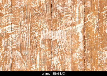 Peeling paint wood - background pattern. Vintage feel patina wooden seamless texture highlighting the wood grain. Natural rustic backdrop. Stock Photo