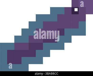 Isolated colored pixelated eel icon Vector illustration Stock Vector