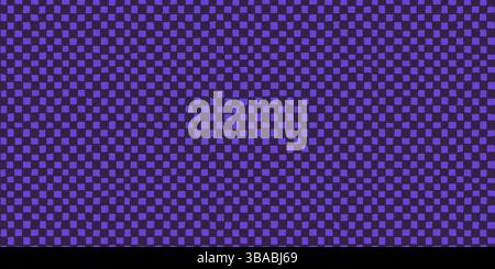 Checkerboard pattern background in playful purple and blue, seamless hand drawn texture with soft grid lines and abstract square vector print, perfect Stock Vector