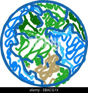 pangaea earth continent map color icon vector. pangaea earth continent ...
