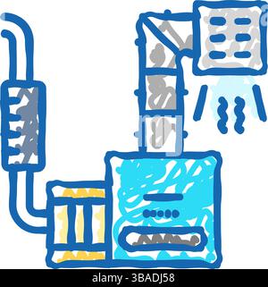 purification system icon doodle illustration Stock Vector Image & Art ...