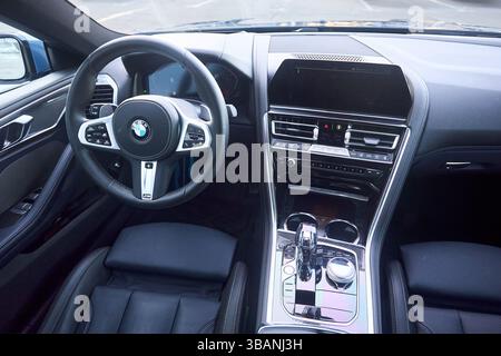 Berlin - October 2021: BMW 8 Series G16 Gran Coupe 840i