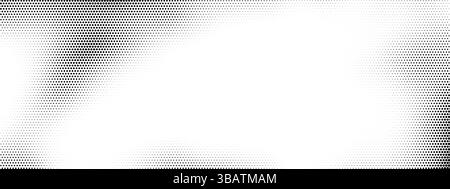 Hexagon Fade Background Pattern. Halftone Fade Vector Texture Gradient Background. Honeycomb Abstract Pixel Shape Digital Effect Stock Vector
