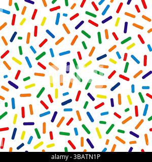 Vibrant Colorful Sprinkles Pattern Festive Confetti Background Texture Stock Vector