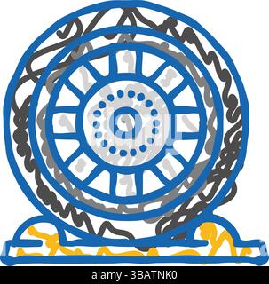 Doodle parking garage and car icon Stock Vector Image & Art - Alamy