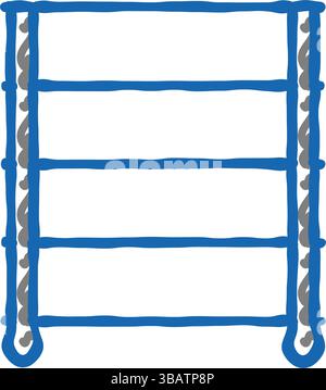 storage rack garage tool icon doodle illustration Stock Vector Image ...