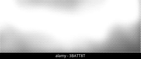 Hexagon fade honeycomb background pattern. Halftone hexagon vector gradient fade texture. Black abstract pixel honeycomb shape overlay effect. Stock Vector