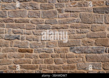 Texture of an old stone wall typical of the south of France Stock Photo