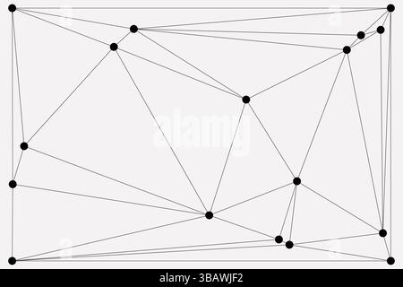 Global network connection background for banner design. Abstract line background with connecting dots and lines. Network Connecting dot polygon Social Stock Vector