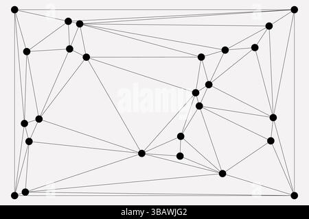 Global network connection background for banner design. Abstract line background with connecting dots and lines. Network Connecting dot polygon Social Stock Vector