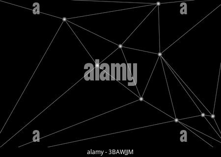 Global network connection background for banner design. Abstract line background with connecting dots and lines. Network Connecting dot polygon Social Stock Vector