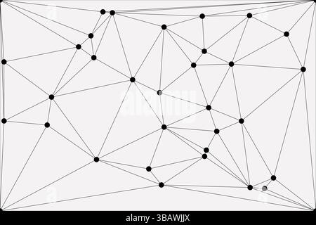 Global network connection background for banner design. Abstract line background with connecting dots and lines. Network Connecting dot polygon Social Stock Vector