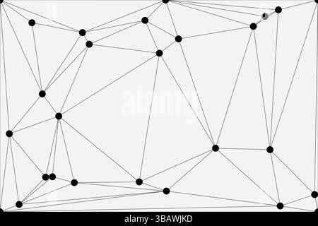 Global network connection background for banner design. Abstract line background with connecting dots and lines. Network Connecting dot polygon Social Stock Vector