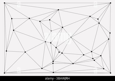 Global network connection background for banner design. Abstract line background with connecting dots and lines. Network Connecting dot polygon Social Stock Vector