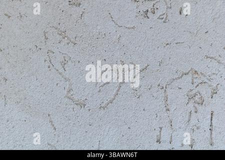 Abstract Light Texture of a Rough White Surface with Scratches and Impressions, Stock Photo