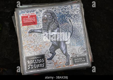 Lviv, Ukraine - May 13, 2025: Artistic album cover of Bridges to Babylon by The Rolling Stones, 1997 release Stock Photo