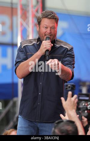 Ny. 13th May, 2025. Blake Shelton on stage for NBC Today Show Concert