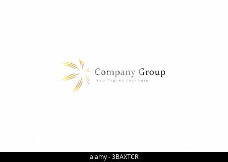 Company Group Professional Business Agency Logo Gold and Premium Concept Stock Vector
