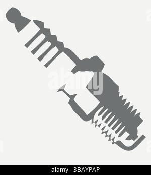 Precision Spark Plug Stock Vector