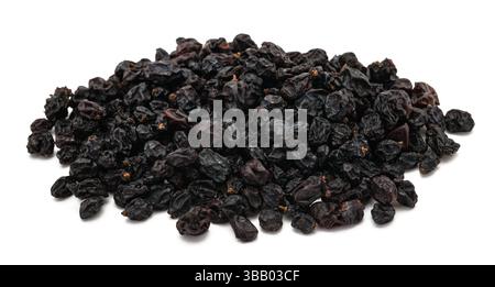 Zante currants heap isolated on white background Stock Photo
