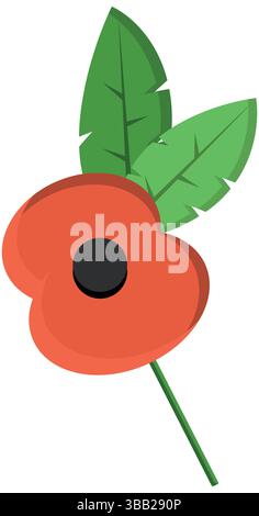 Remembrance Day poppy flower memorial wreath for Lest We Forget poster ...