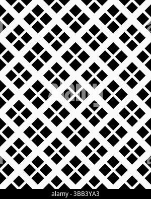 The artwork displays a striking geometric pattern of black diamonds arranged in a grid on a white backdrop, creating a visually appealing effect. Stock Photo