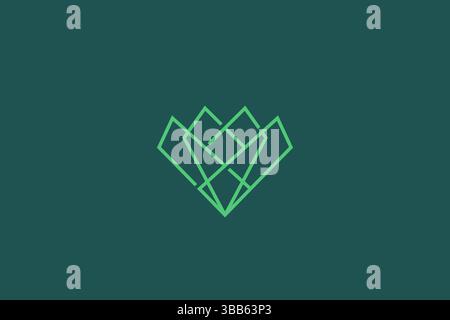 Emerald Diamond Shape Fashion Beauty Symbol Premium Logo Feminine Stock Vector