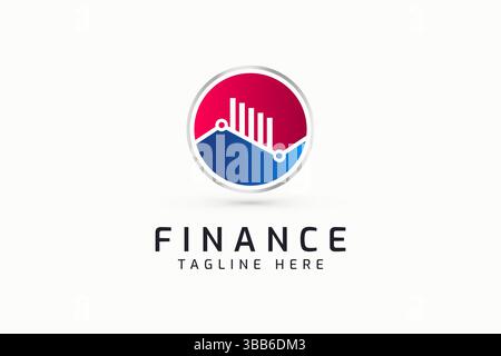Global Investment Business Finance Logo Chart Statistics Concept Stock Vector