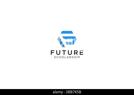 FS Logo Letter F Letter S for Professional Future Scholarship & Foundation Support Organization Business Company Stock Vector