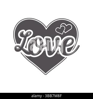 Love heart silhouette, Heart vector, Heart silhouette, Love heart vector, Love heart clipart. Stock Vector