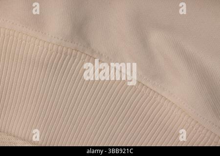 a piece of clothing sewn from different parts, seams on material Stock Photo