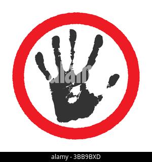 STOP no entry road sign icon shape set. Traffic Prohibition logo symbol. Vector illustration image. Isolated on white background. Not allowed directio Stock Vector