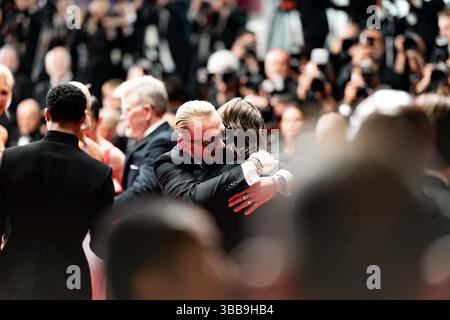 CANNES, FRANCE - MAY 14: (L-R) Eddie Hamilton, Hayley Atwell, Greg