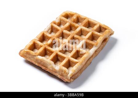 Belgian Waffles isolated on white background Stock Photo