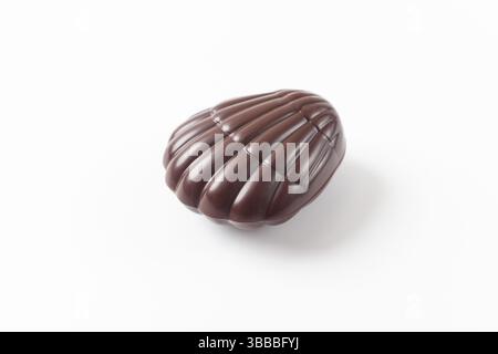 Seashells Chocolate on A White Background Stock Photo