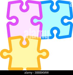 Rebus color icon. Conundrum, brainteaser. Abstract reasoning. Ingenuity ...